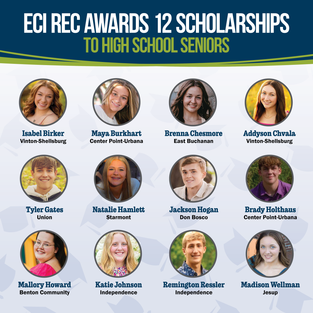 Names and photos of 2025 scholarship winners