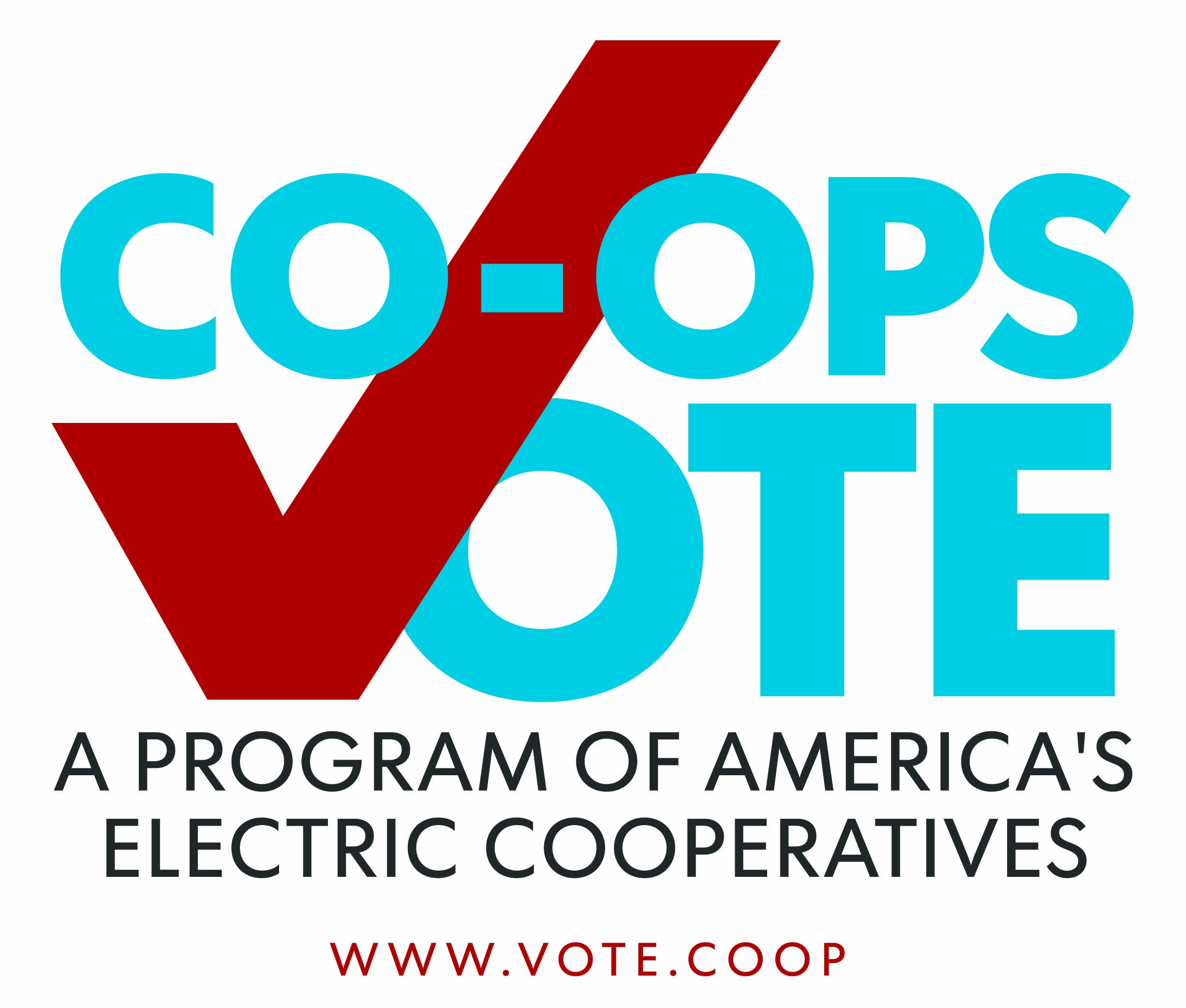 Co-ops Vote -White