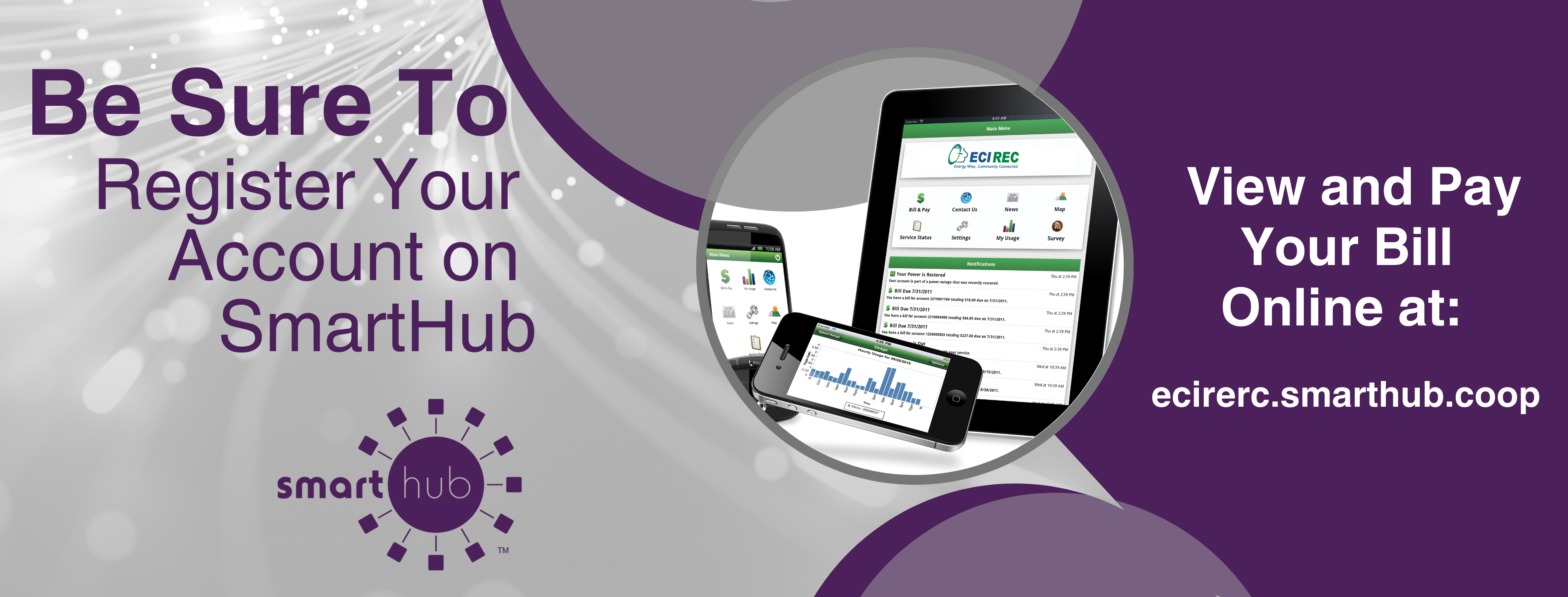 Register your account on SmartHub