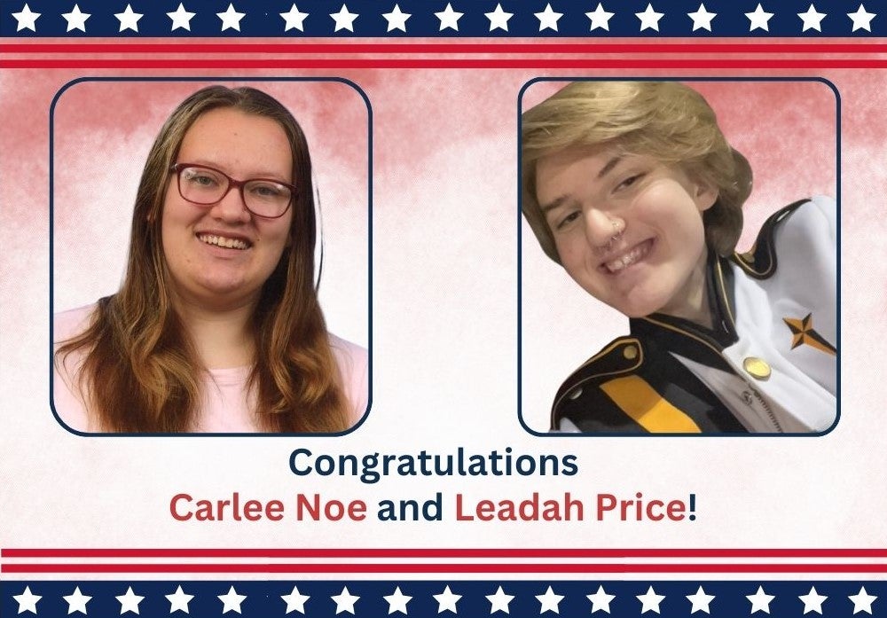 Carlee Noe and Leadah Price