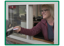 drive up window - pay in person