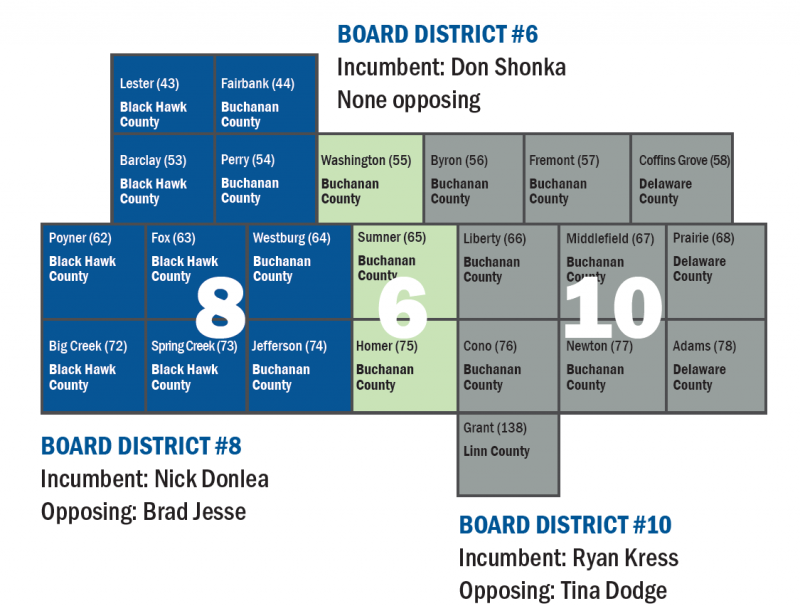 2021 Board District Election Map